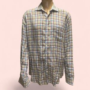 Peter Millar Men's Colorful Checkered Shirt
